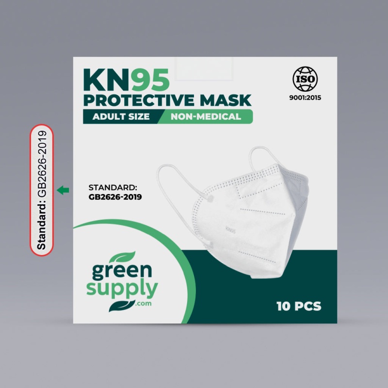 Kn95 Masks - Adult Blue Holiday Print / 10 - Box