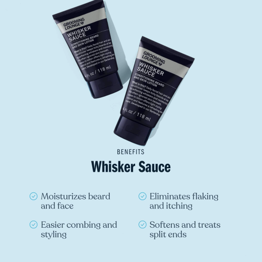 Grooming Lounge Whisker Sauce 2 Pack - The Ultimate Beard Moisturizer
