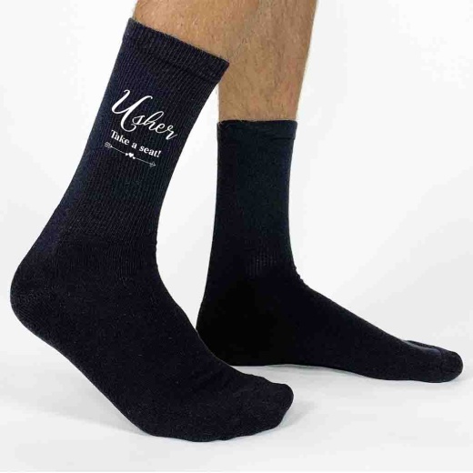 Wedding Party Socks for the Usher