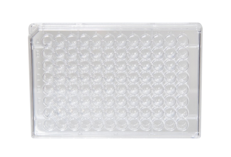 Gsc International Microplate With 96 Wells And Lid, Clear Polystyrene