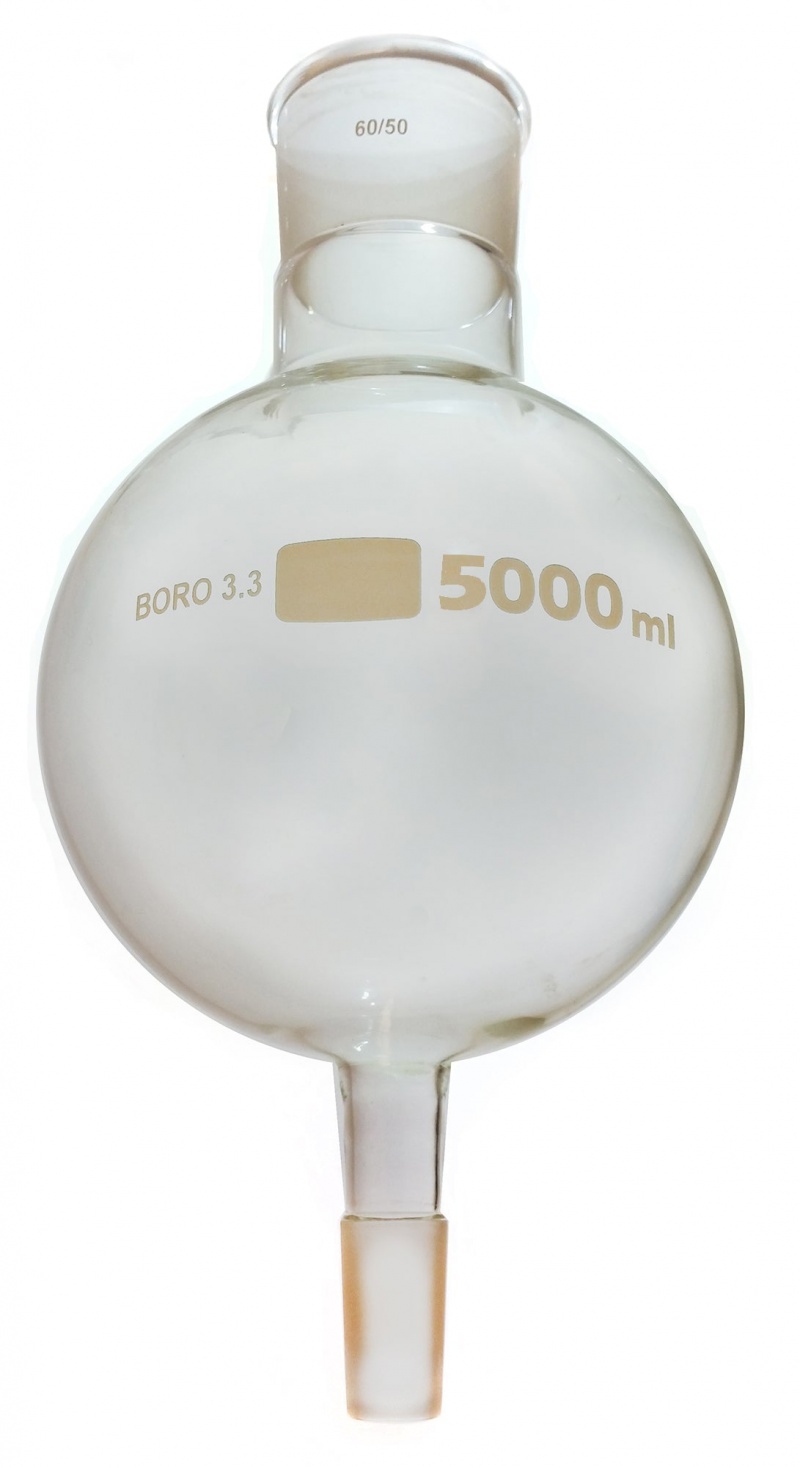 Gsc International Biomass Flask, 5000Ml, 60/50 Ground Glass Joint, Case Of 10
