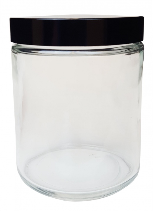 Gsc International Specimen Jar, Flint Glass, 8Oz Capacity with 58/400 Neck and Foam Lined Cap