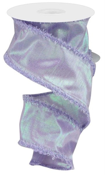 2.5"X10yd Irid Faux Dupioni Ribbon in Purple