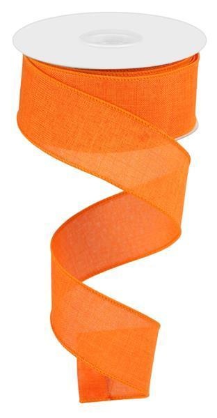 1.5"X10yd Orange Royal Burlap Fabric