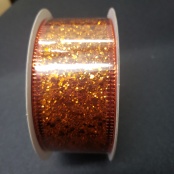 Red - Metallic Wired Edge Ribbon - ( 1-1/2 Inch