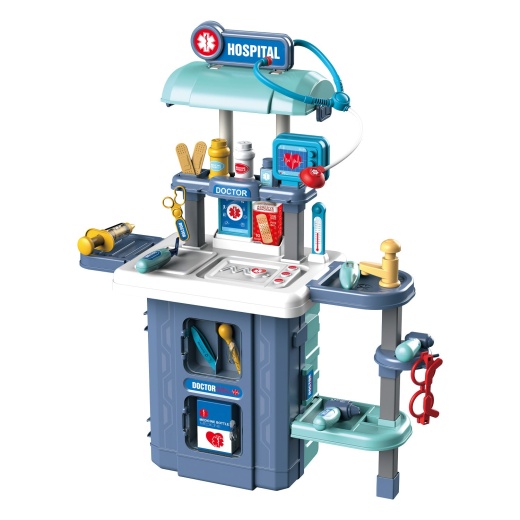 3In1 Mobile Hospital Suitcase 38 Piece Playset