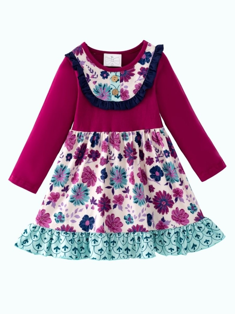 Berry Bloom Twirl Dress