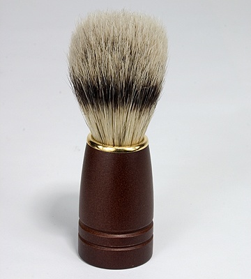 Bristle Shave Brush-Dark Wood Handle: Elevate Your Shaving Experience
