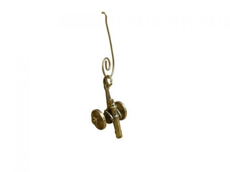 Solid Brass Cannon Christmas Ornament 4"