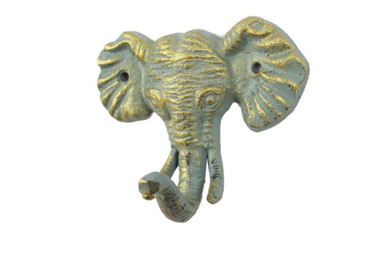 Antique Seaworn Bronze Cast Iron Elephant Hook 5"