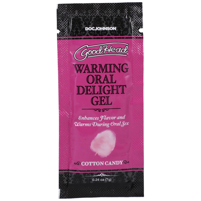 Goodhead Warming Oral Delight Gel Cotton Candy 024 Oz Bulk 
