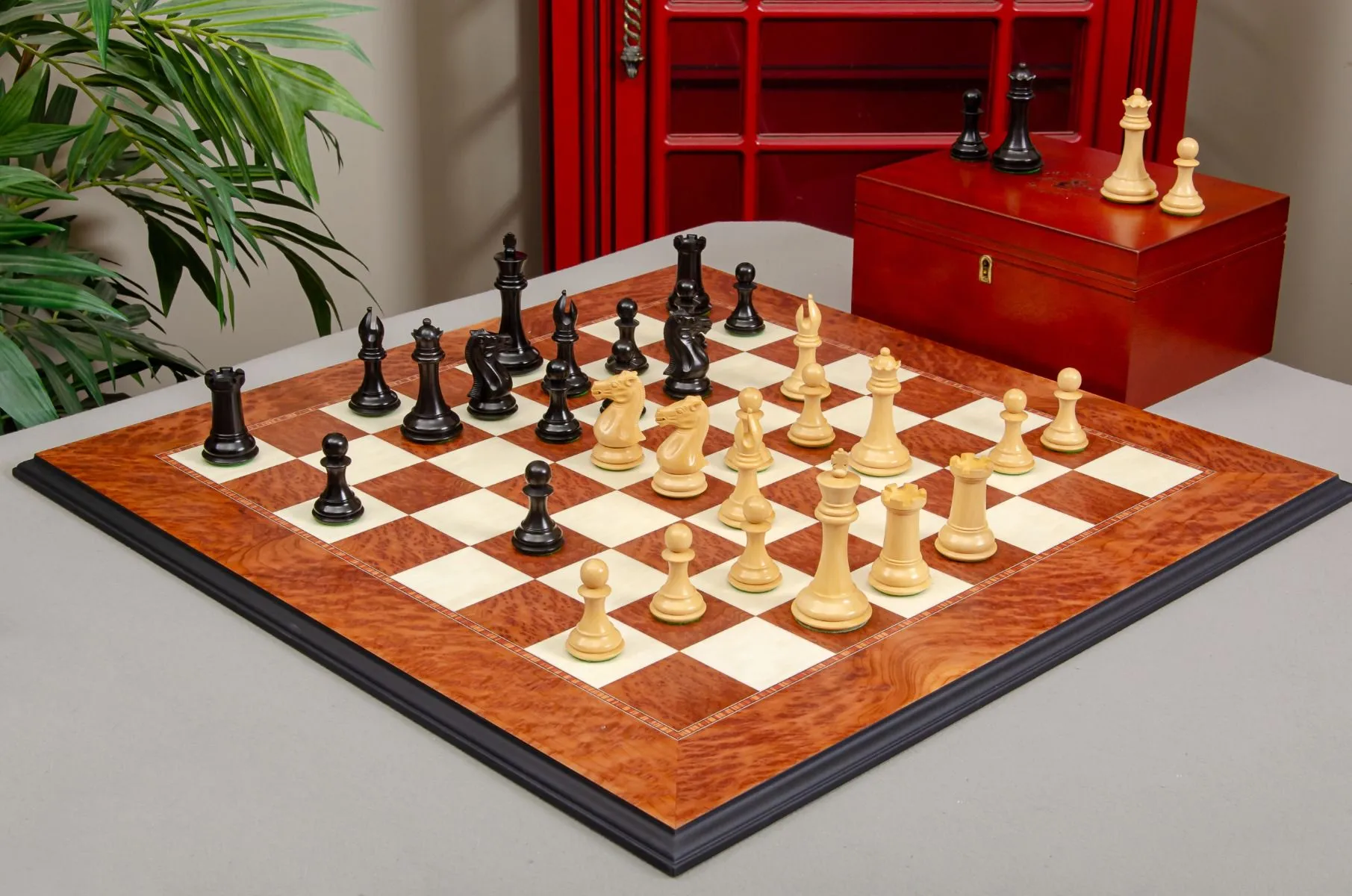 The 6 Fischer-Spassky Chess Set, Box, & Board Combination