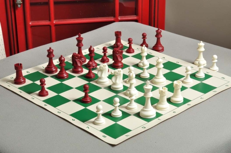 The Reykjavik Series Plastic Chess Pieces - 3.75" King