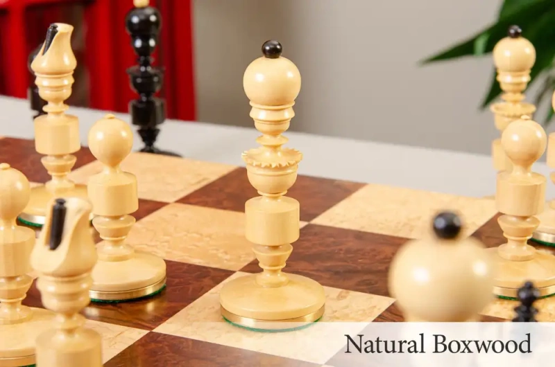 The Biedermeier Pre-Staunton Vintage Series Luxury Chess Pieces