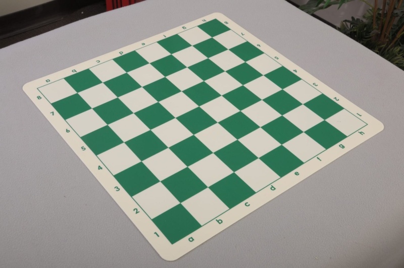 Double-Sided Regulation Silicone Tournament Chess Board - 2.25" Squares
