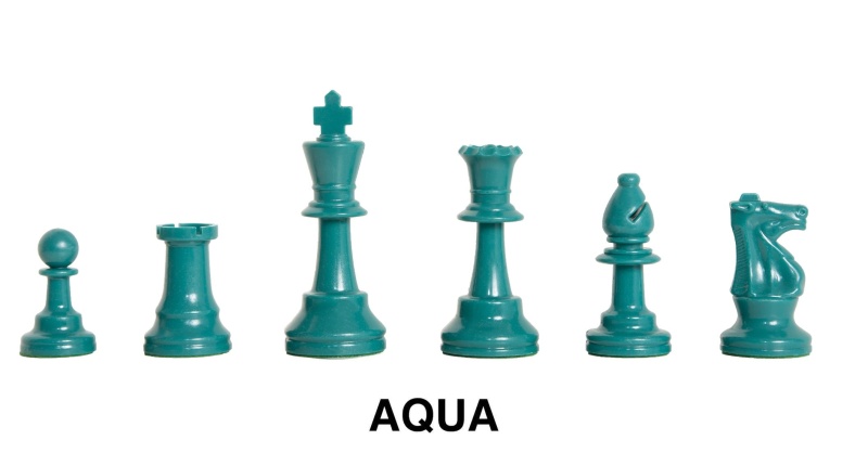 Regulation Colored Plastic Chess Pieces - 3.75" King