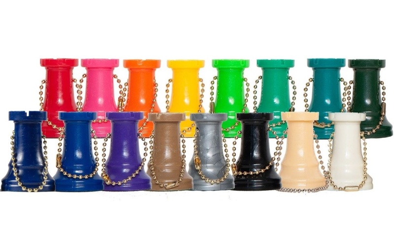 Plastic Chess Pieces Key Chains - Color Rook