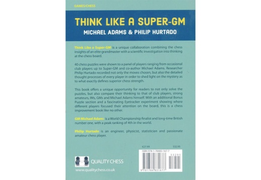 Think Like a Super-GM: Adams, Michael, Hurtado, Philip: 9781784831677:  : Books