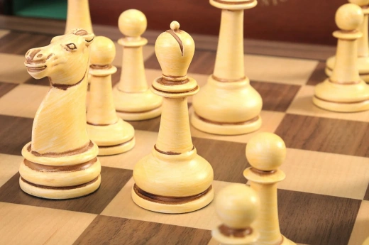 The Large Classical Staunton Series Chess Set, Box, & Board Combination