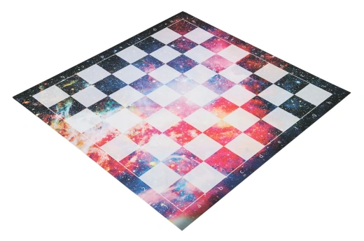 Space Nebula Full Color Thin Mousepad Chess Board