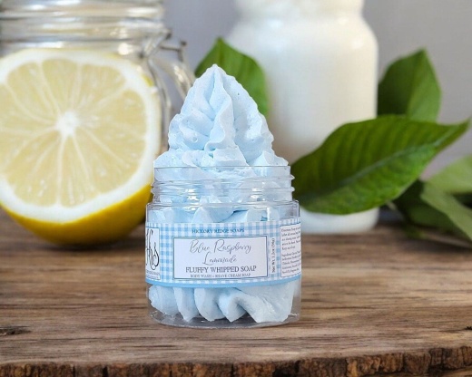 Blue Raspberry Lemonade Whipped Soap by Hickory Ridge Soap Co.