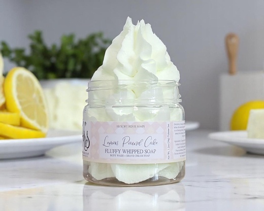 Lemon Pound Cake Whipped Soap