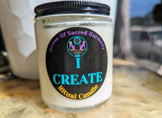 I Create Soy Wax Ritual Candle