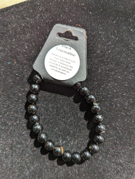 Black Tourmaline Bracelet (8Mm Beads) - Best Seller!!!
