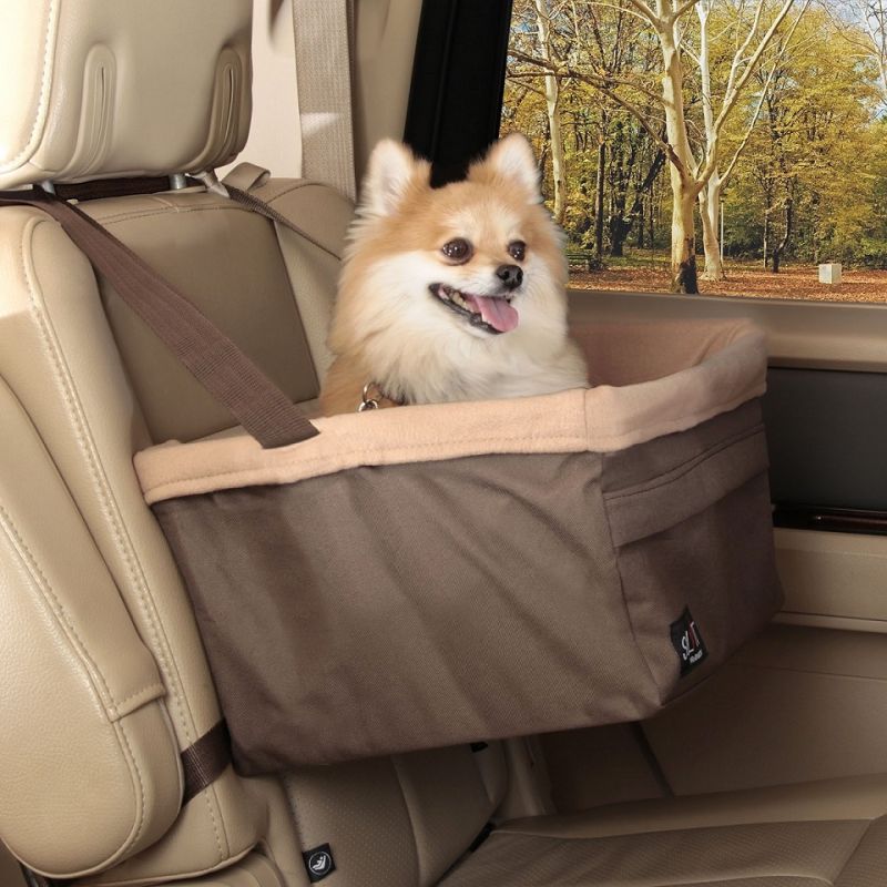Solvit Standard Pet Car Booster Seat For Pets Up To 12Lbs, Dog Car Seat