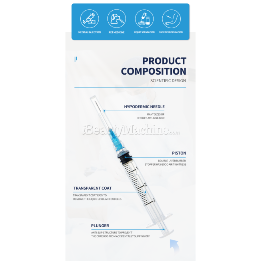 Disposable Sterile Syringes for Ez Injector and Haifeel Injector