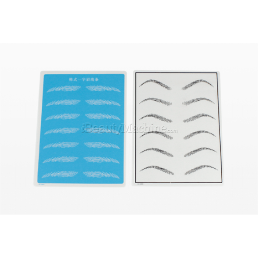 Microblading Eyebrow Line Practice Pad | Odor Free | Soft Material | Easy Dyeing, Classic Eyebrow Pad