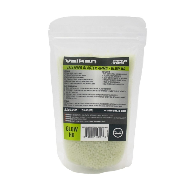 Gel Blaster Ammo 15,000 Glow In Dark Pellets Gellets