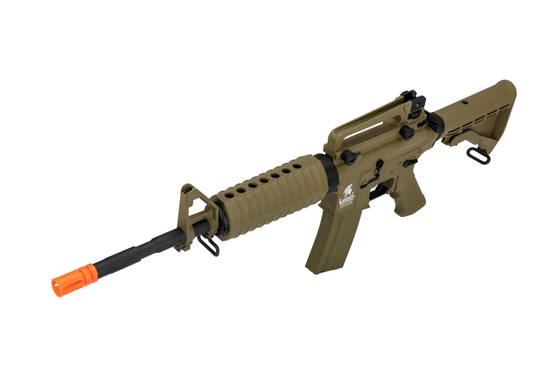 Airsoft Tan M4a1 Carbine Aeg Assault Rifle Gun Set + Battery & Charger
