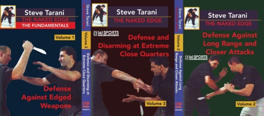 3 Dvd Set Naked Edge Knife Blade Close Quarters Street Defense - Steve Tarani Dvds