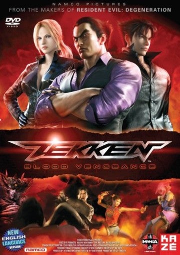 Tekken Blood Vengeance DVD - Japanese Animation Martial Arts Action Movie