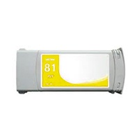 Remanufactured Yellow Dye Inkjet Cartridge For Hp C4933a Designjet 5000/5500 Series #81