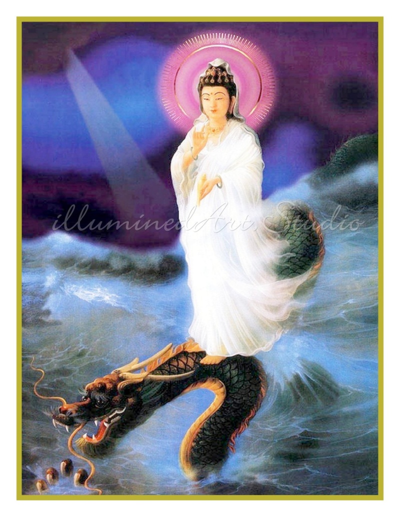 Kuan Yin On Dragon