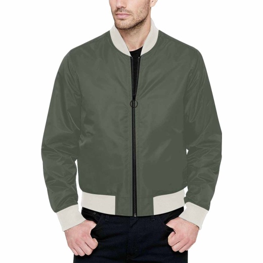 Ebony Black Bomber Jacket for Men - Uniquely You | Iaa