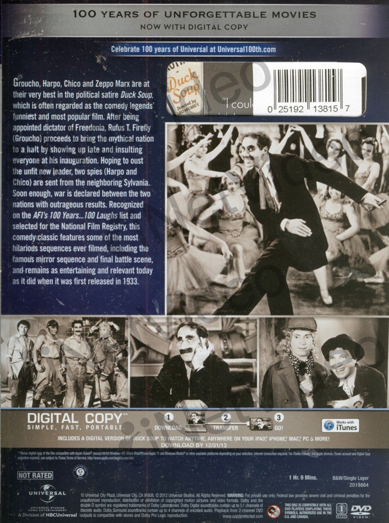 Duck Soup (Universal S 100Th Anniversary)