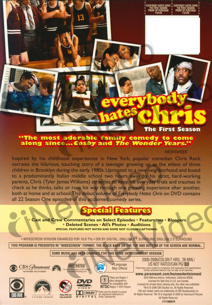 Everybody Hates Chris - The First (1St) Season (Boxset)