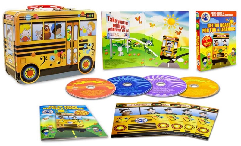 Traveling Toons And Tunes - Get On Board For Fun & Learning 2 Dvd 2 Cd W/Free Lunch Box (Boxset)