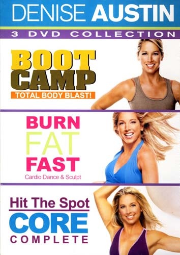 Denise Austin - Boot Camp Total Body Blast!/Burn Fat Fast/Hit The Spot Core Complete (Boxset)