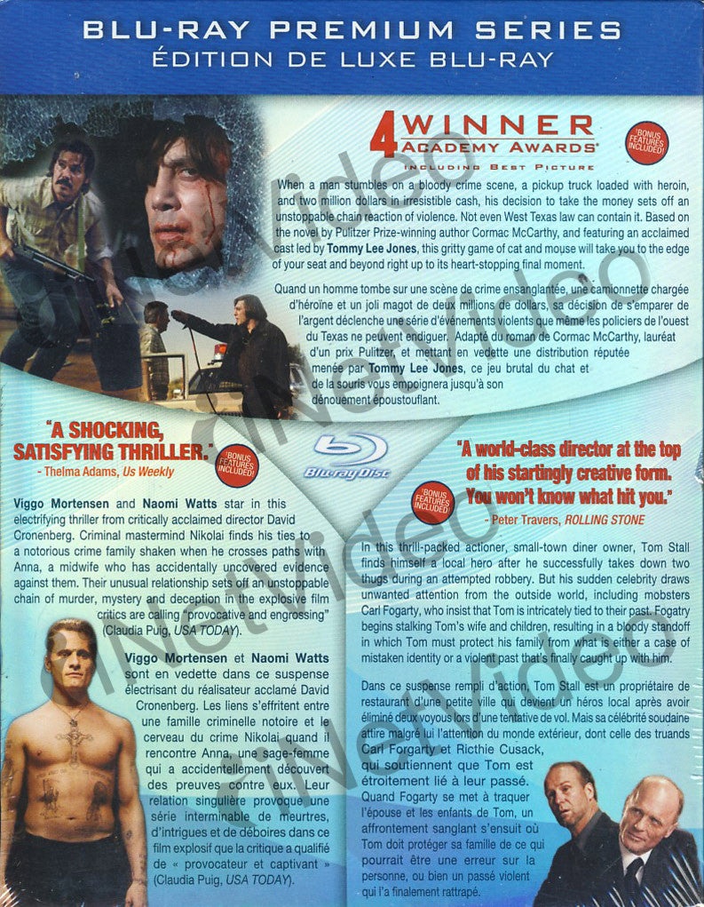 No Country For Old Men/Eastern Promises/A History Of Violence (Boxset