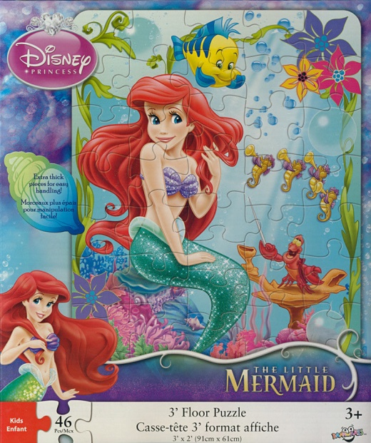 Disney Princess: Ariel - The Little Mermaid Floor Puzzle (46 Pieces)
