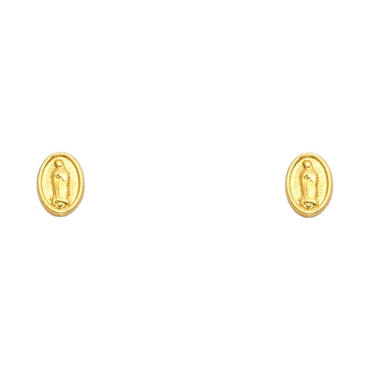 14K Gold Guadalupe Stud Earrings