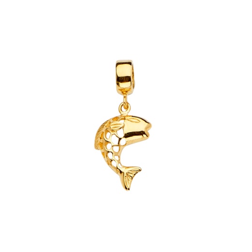 14K Gold Fish Mix & Match Charm Pendant - Ioka Jewelry