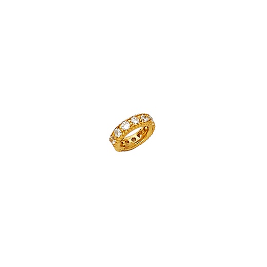 14K Yellow Cz Tiny Charm Pendant