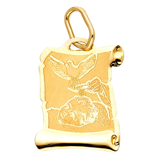 Ioka 14K Gold Religious Baptism Charm Pendant