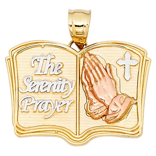 14K Gold Ioka Religious Charm Pendant