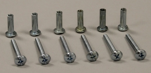 Aluminum Pet Door Frame Binder Posts & Screws - Set Of 6 Binder Posts & Screws